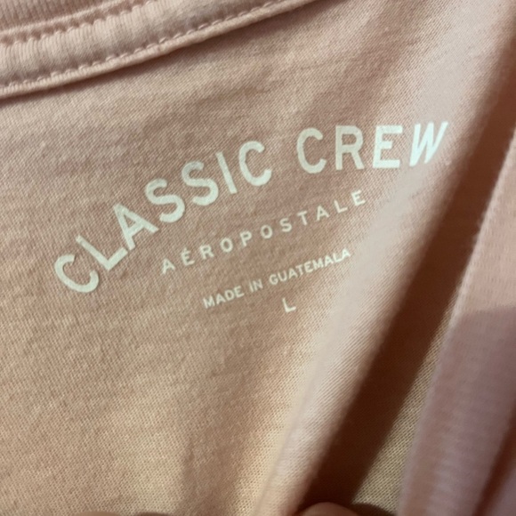 Aeropostale Classic Crew Pink Tee - Picture 2 of 4